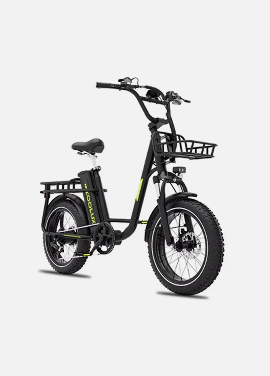 Koolux X7 Pro Foldable Electric Bike 25Ah in Black - 15.5mph